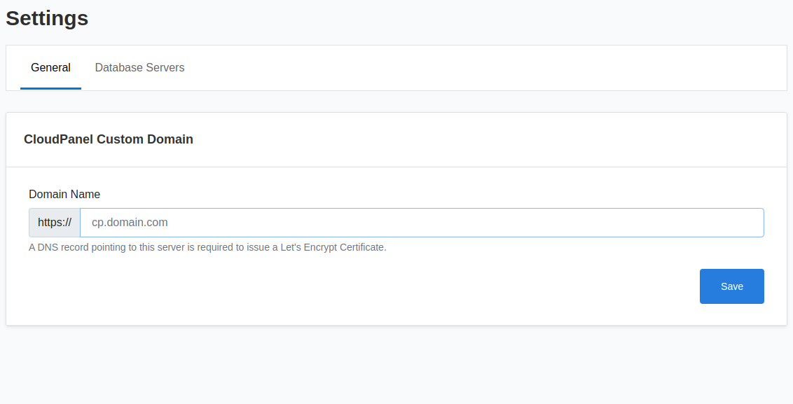 cloudpanel add hostname hostperl